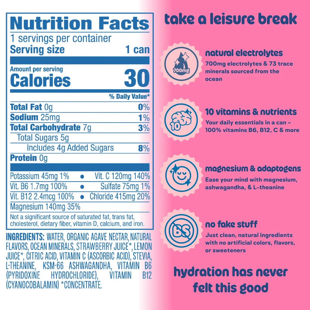 Leisure Hydration - Strawberry Breeze