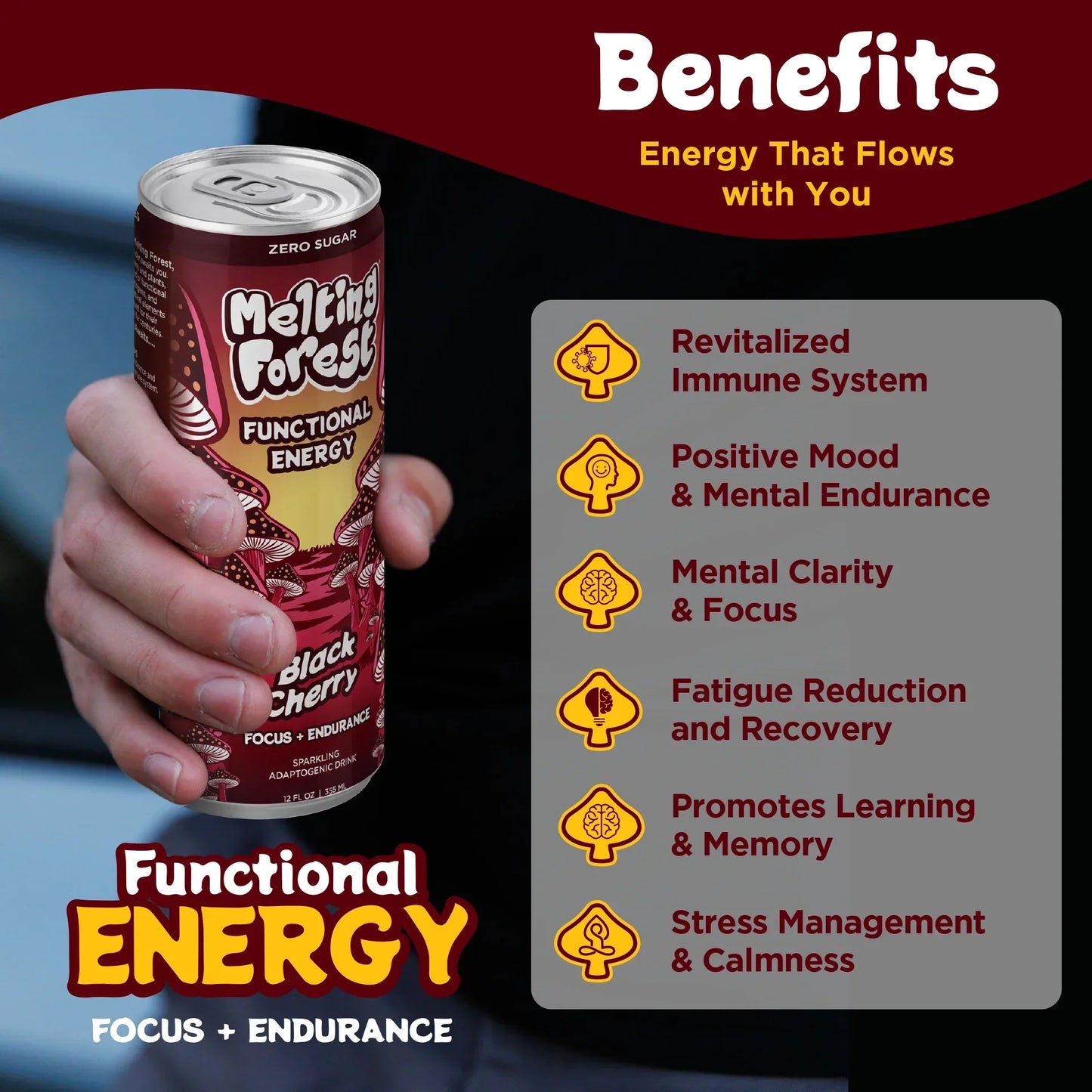 Melting Forest Energy - Black Cherry